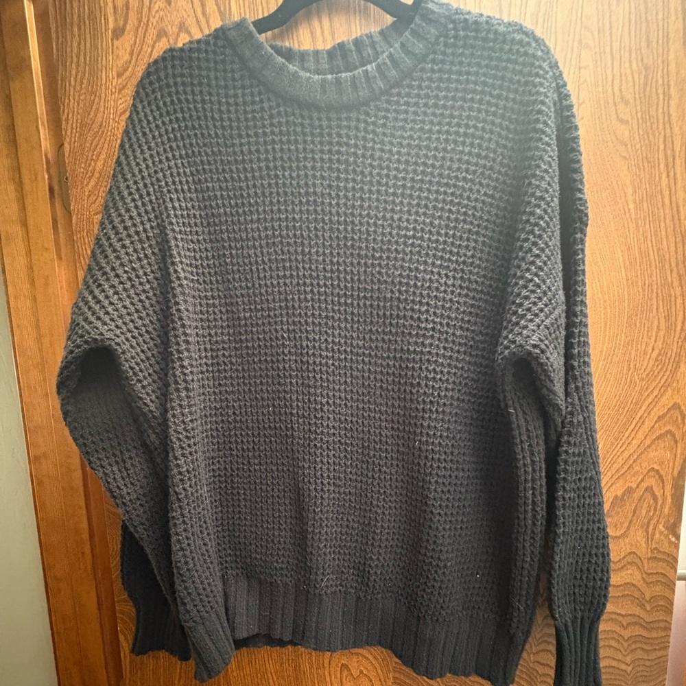 American Eagle oversized waffle knit sweater